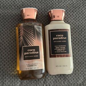 Bath and Body works— Coco paradise Set— Body lotion & Body wash